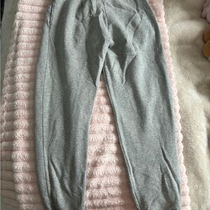 Nike Gray Track Pants with Tapered Fit